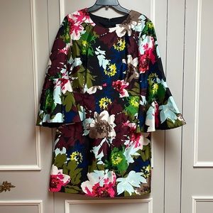 Trina Turk Bell Sleeve Floral Dress